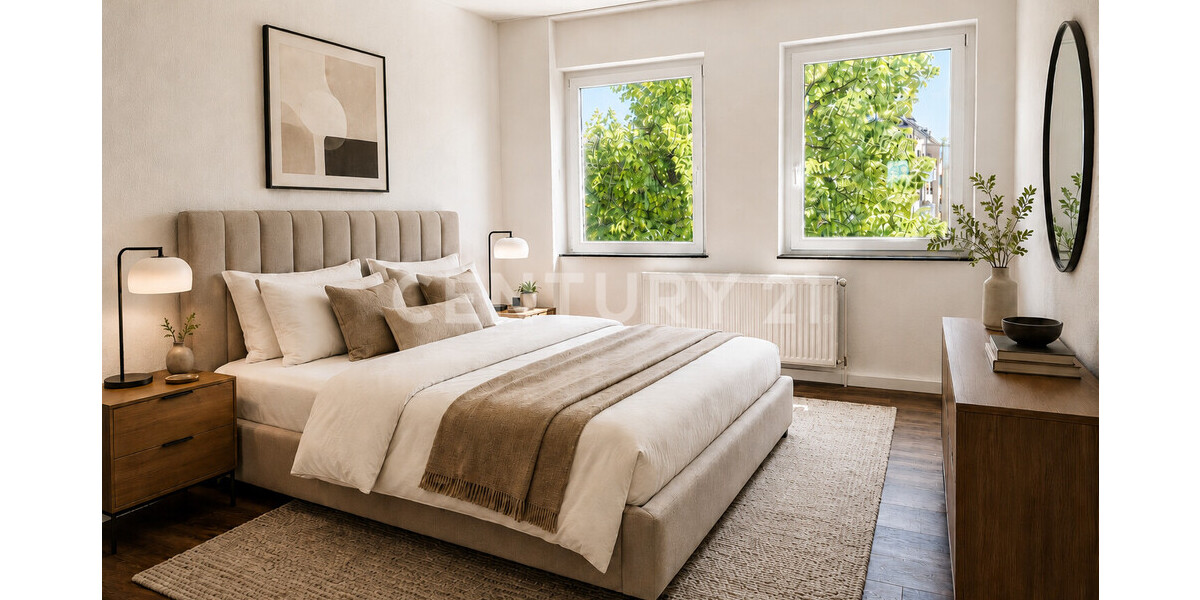 Schlafzimmer - Virtuelles Staging