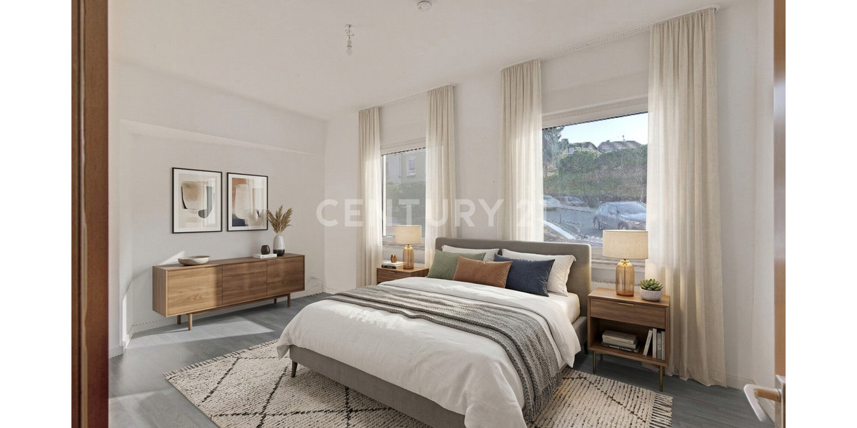 Wohnung rechts Schlafzimmer vorne Visualisierung