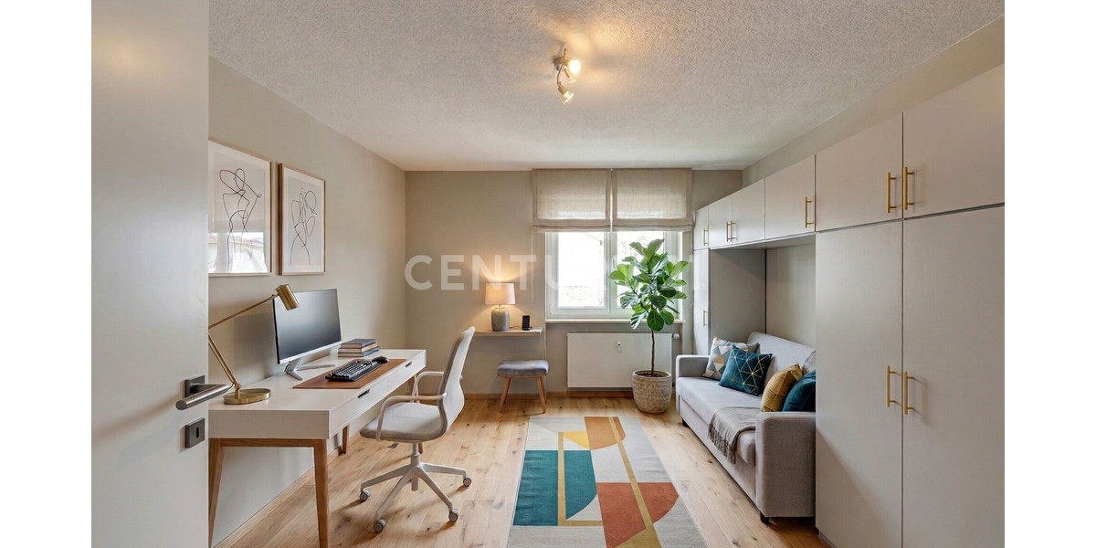 EG Arbeits- und Gästezimmer Visualisierung